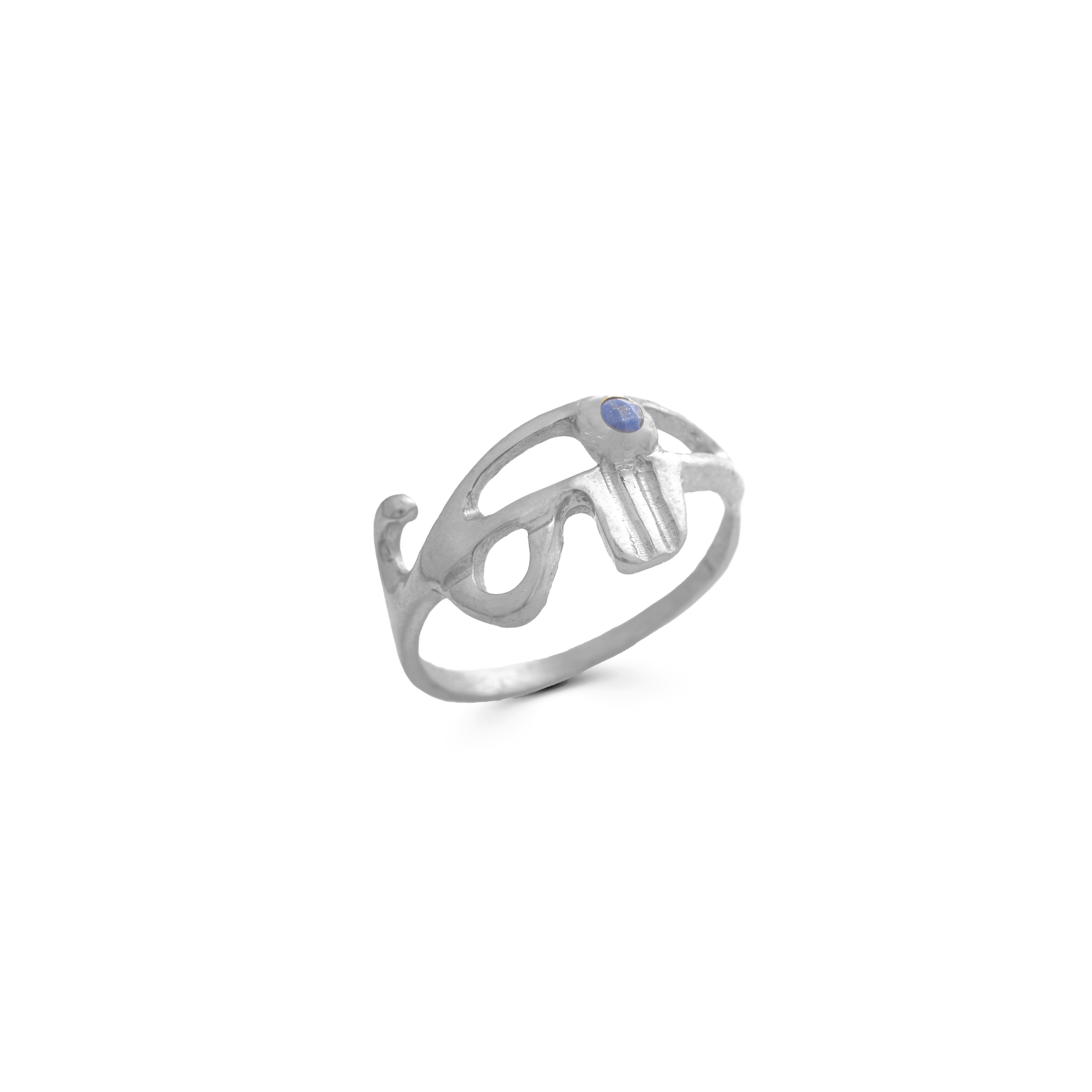 Pharaonic Collection, Eye of Horus with Turquoise Ring