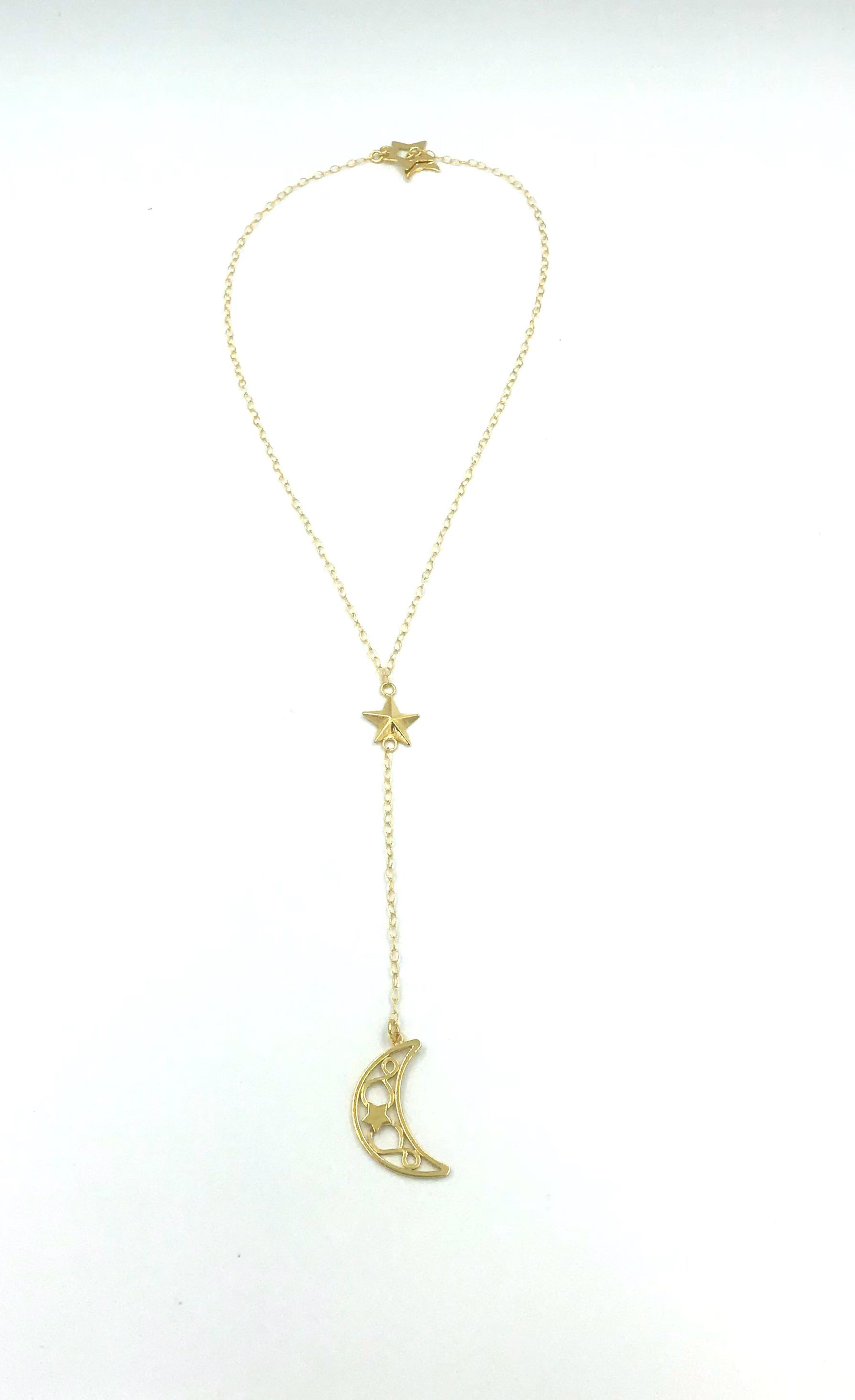 Summer Night Collection, Star & Half Moon Necklace