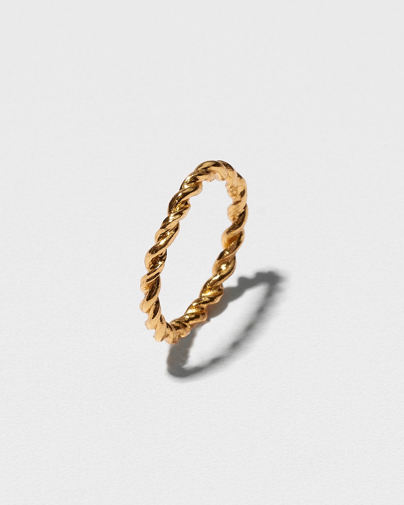 Just Ring Collection , Knuckle Rings, Twisted Gold  Plated