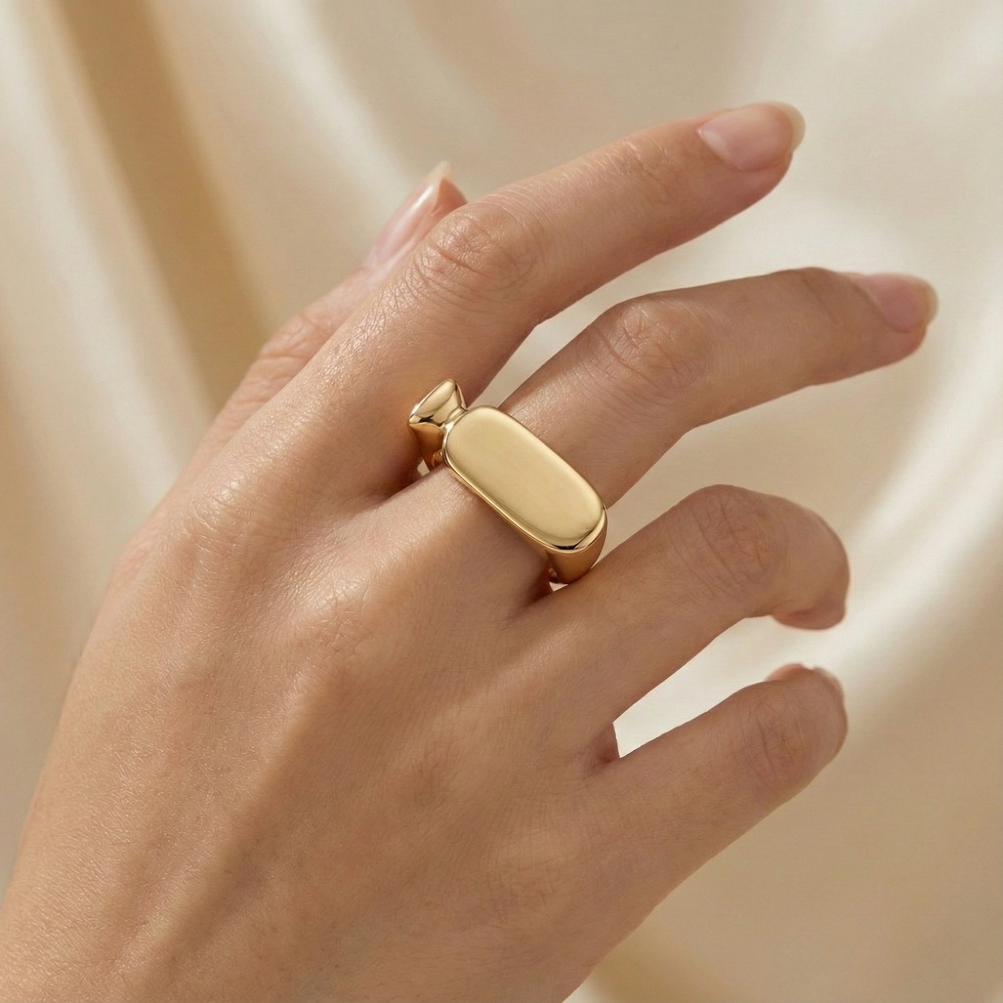 Pharaonic Collection, Plain Cartouche Ring