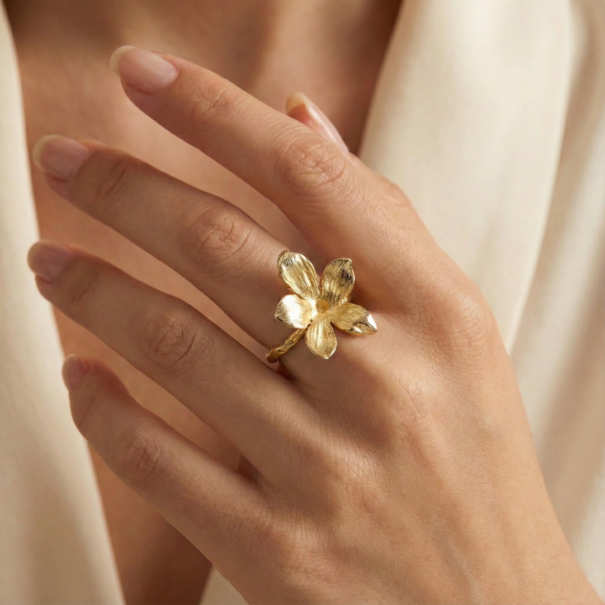 Flowery Collection, Big Jasmine Flower Ring