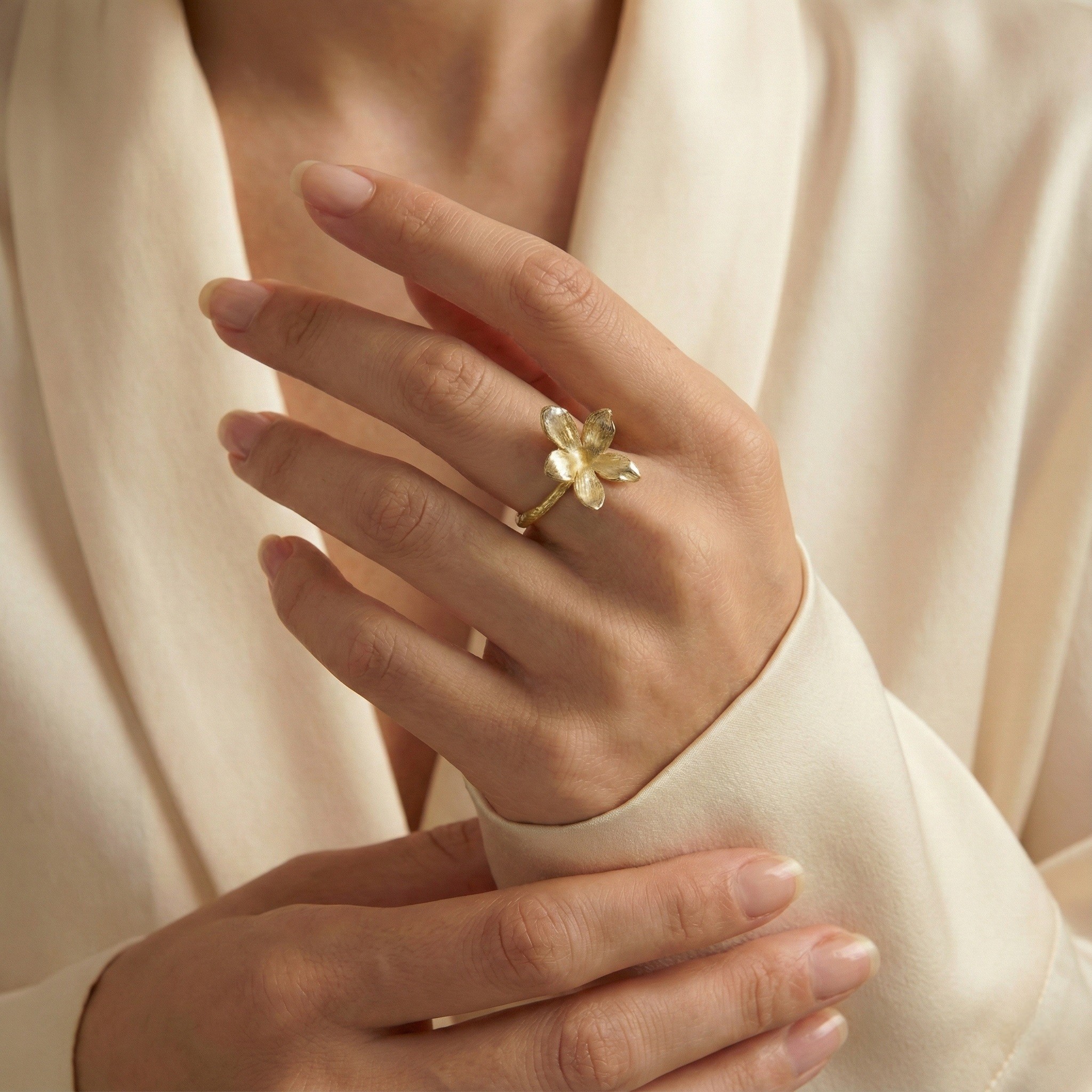 Flowery Collection, Big Jasmine Flower Ring