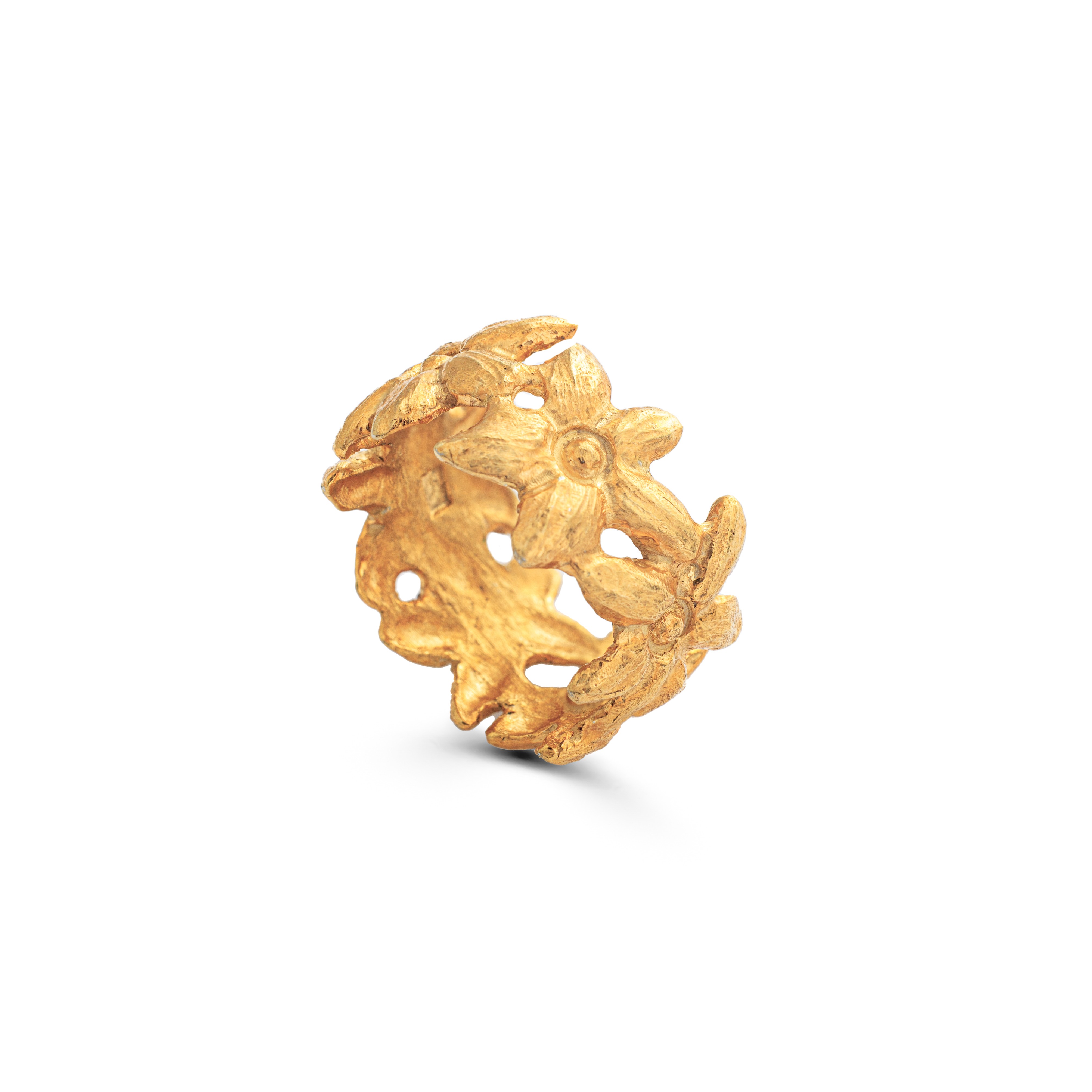 Flowery Collection,  Wide Flowers Band Ring